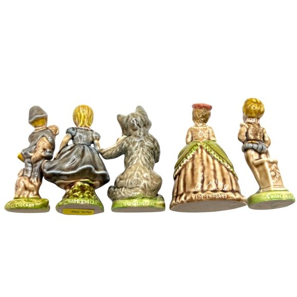 5 Wade Porcelain Figurines Nursery Favourites Complete Set 3 from 1974 Boxes - Picture 7 of 8